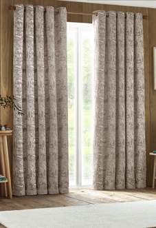 Winter Woods Eyelet, Taupe - Ready Made Curtains